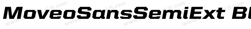 MoveoSansSemiExt BlackItalic字体转换